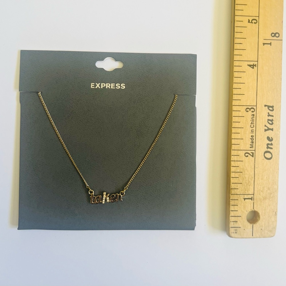 NWT Express Gold Tone 'Taken' Necklace✨ - Picture 6 of 7